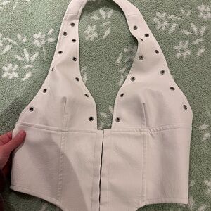 Princess Polly White Jacket with Silver Accents